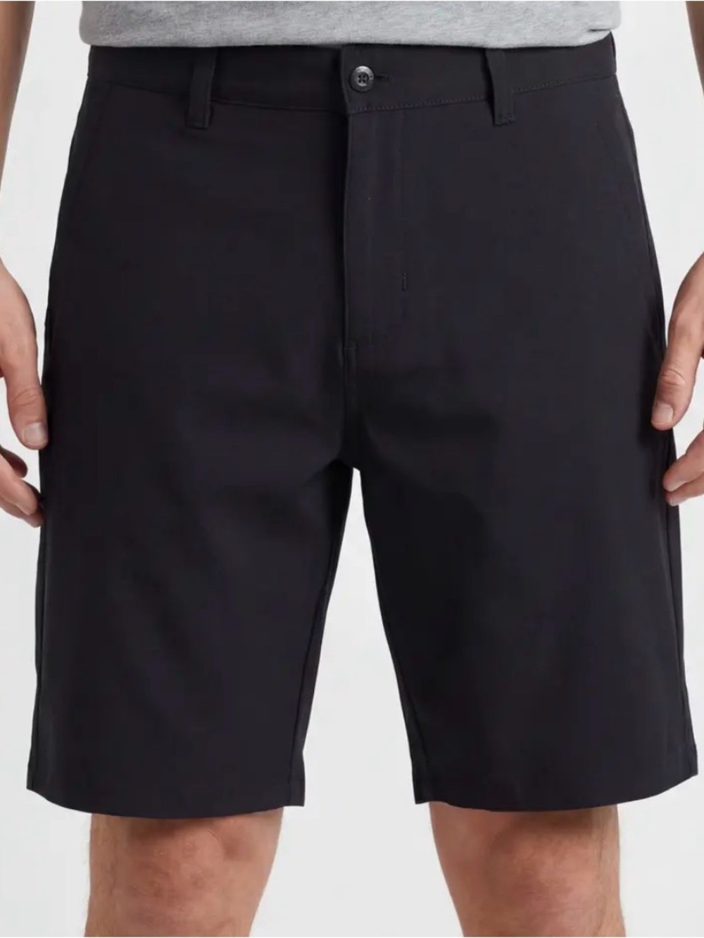 burnside Men's 40 Black Hybrid Performance Shorts stretch